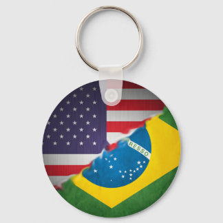 brazil och america nyckelring