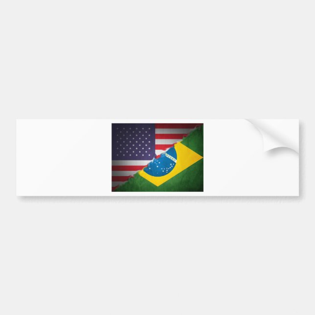 brazil och Amerika Bildekal (Framsidan)