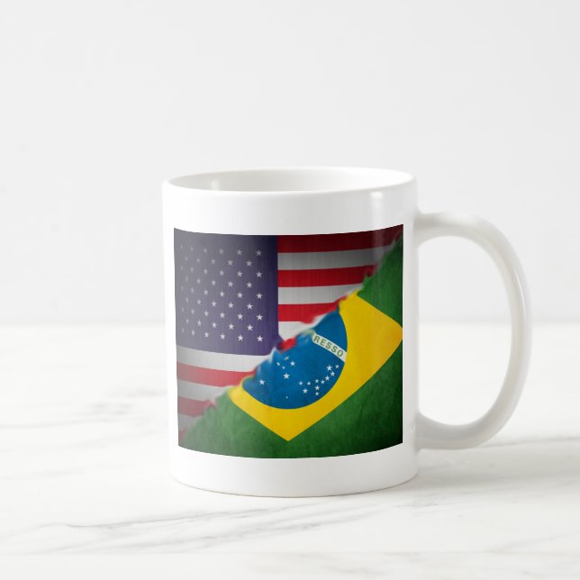 brazil och Amerika Kaffemugg (Höger)