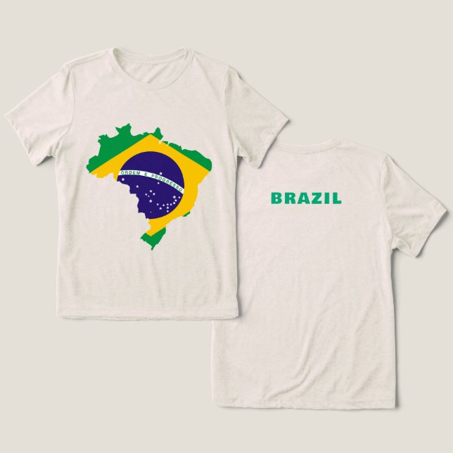 BRAZIL Speciell Gift Black Tourist Classic T Shirt (Design fram och bak)