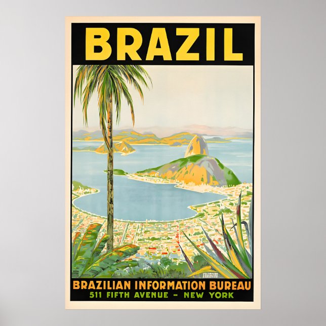 Brazil - Vintage Travel Poster Prints (Framsidan)