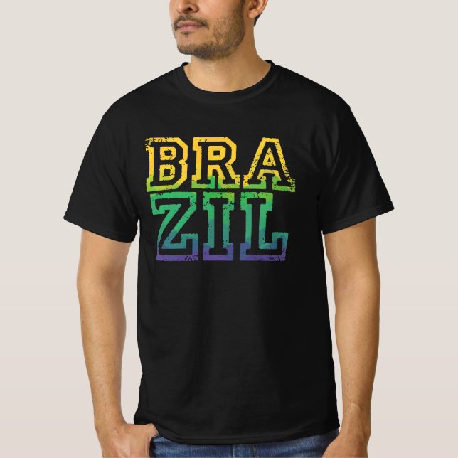 Brazil World Cup Soccer T Shirt (Framsida)