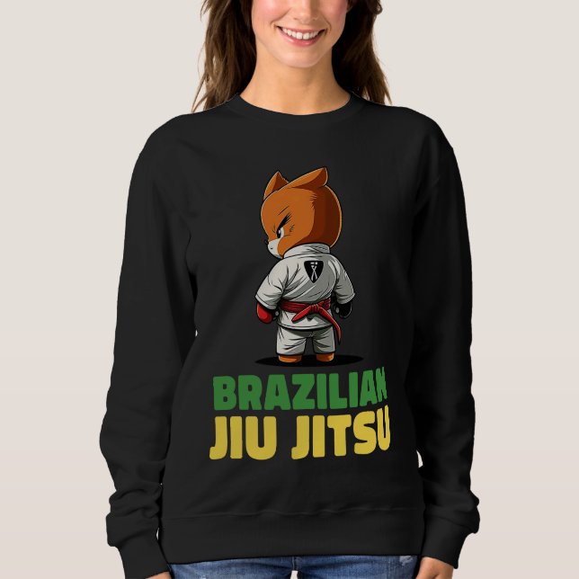 Brazilian Jiu Jitsu and Grappling Fox T Shirt (Framsida)