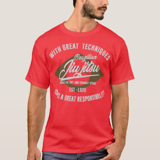 BRAZILIAN JIU JITSU BADGE T SHIRT