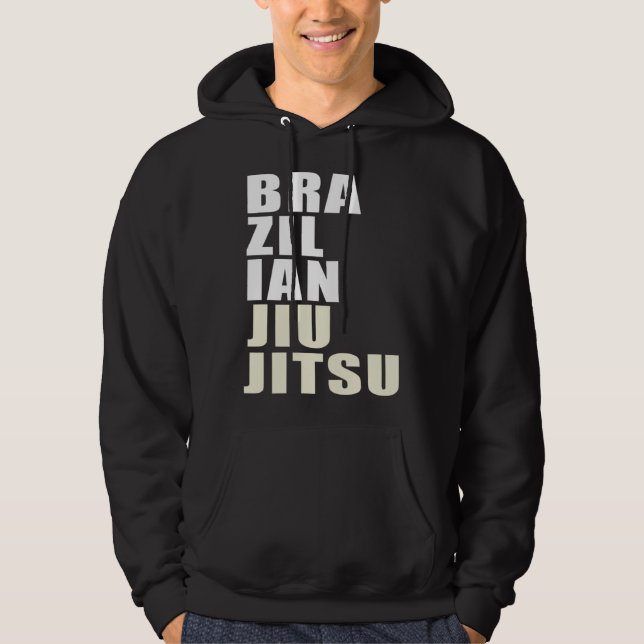 Brazilian Jiu Jitsu BJJ and Grappling  1 Hoodie (Framsida)