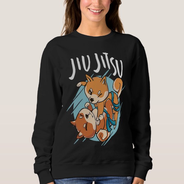 Brazilian Jiu Jitsu corgis T Shirt (Framsida)