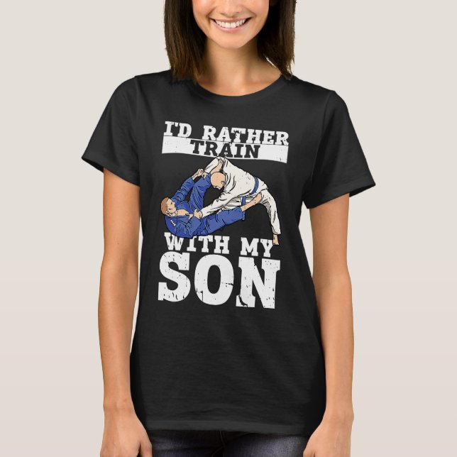 Brazilian Jiu Jitsu Dad BJJ Mixed Martial Jiu Jits T Shirt (Framsida)
