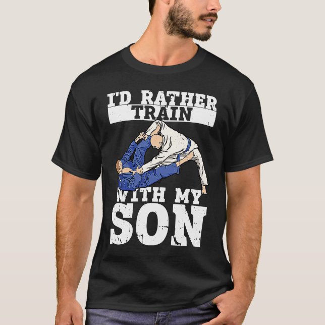 Brazilian Jiu Jitsu Dad BJJ Mixed Martial Jiu Jits T Shirt (Framsida)