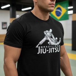 Brazilian Jiu-Jitsu Grappling Illustration T Shirt