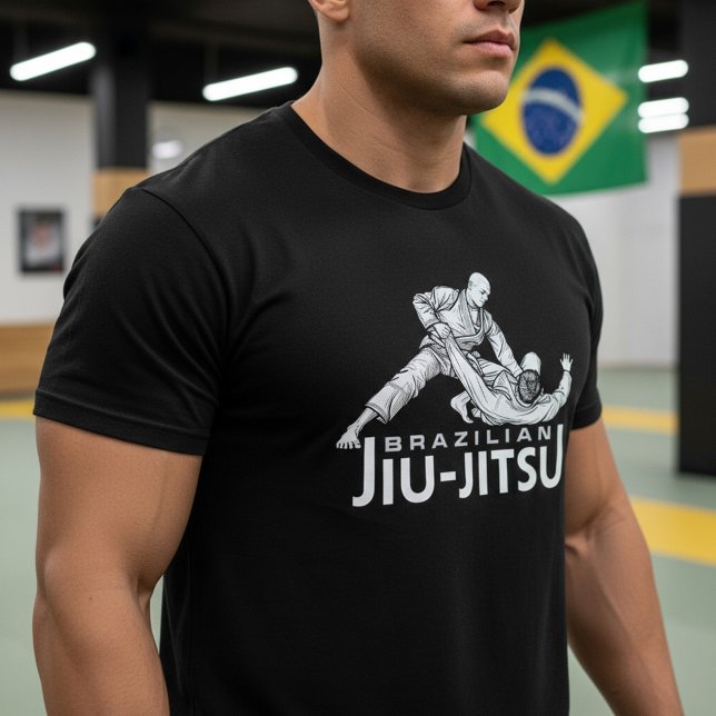 Brazilian Jiu-Jitsu Grappling Illustration T Shirt (Skapare uppladdad)