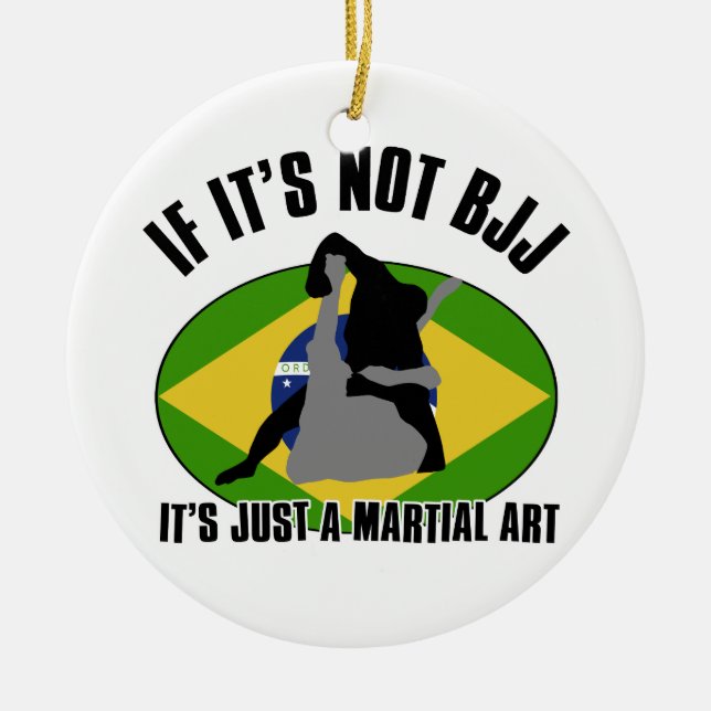 brazilian-jiu-jitsu-konstruktion julgransprydnad keramik (Framsidan)