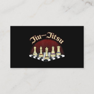 brazilian jiu jitsu schack Black bälte Visitkort