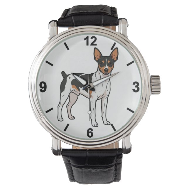 Brazilian Terrier Dog Wrist Watch Pet Style Armbandsur (Framsida)