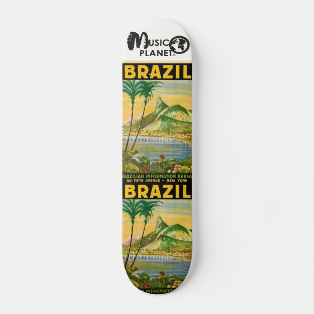 BRAZILIEN  BRASIL Skateboard (Framsida)