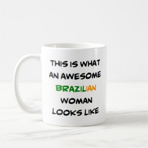 brazilisk kvinna, fantastisk Mugg