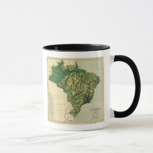 BrazilPhysical panorama- MapBrazil Mugg