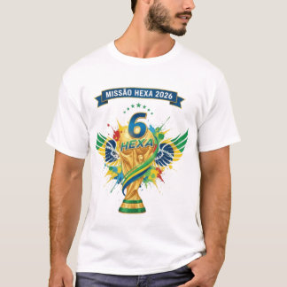 Brazil's Road to Hexa: World Cup 2026 Design T Shirt