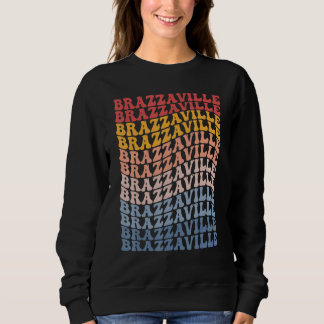 Brazzaville City Groovy Retro T Shirt