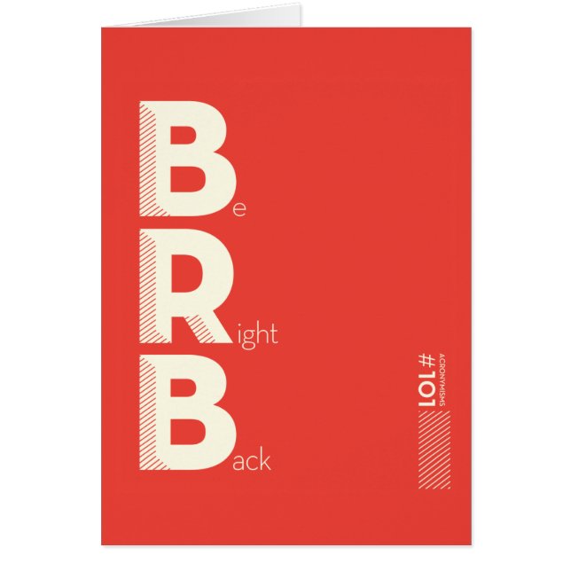 BRB HÄLSNINGSKORT (Framsidan)