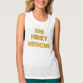 BRB Honeymoon Gold Foil Shirt Linne Med Racerback