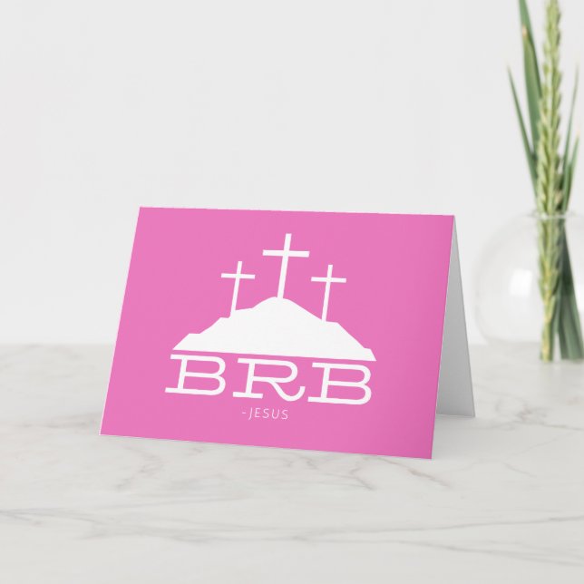 BRB Jesus Kor Calvary Religiösa Christian Påsk Tack Kort (Framsida)