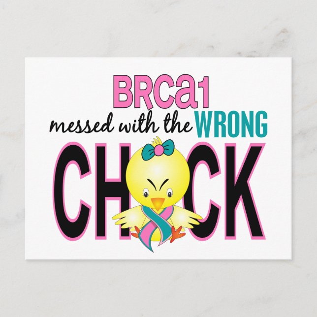 BRCA1 meddelades med fel Chick Vykort (Framsida)