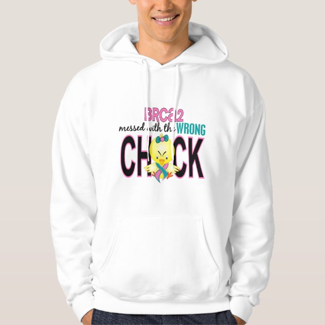 BRCA2 röra med den fla chicken Tröja Med Luva (Framsida)
