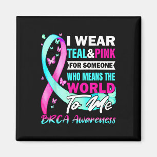 Brca Awareness Breast and Ovarian Cancer Support Magnet