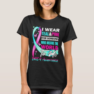 Brca Awareness Breast and Ovarian Cancer Support T Shirt
