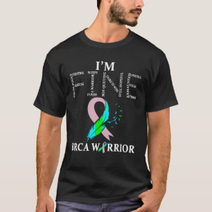 BRCA Warrior I är Bra bröstcancermedvetenhet T Sh Shirt