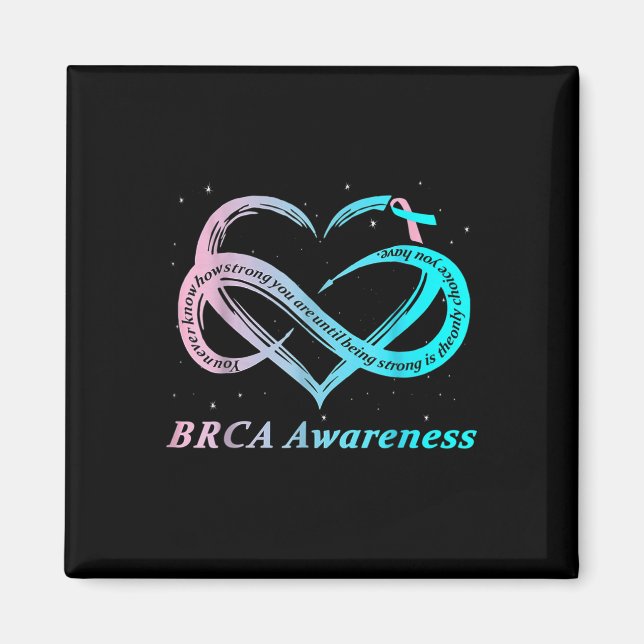 Brca Warrior Im Bra Breast Cancer Awareness Magnet (Framsidan)