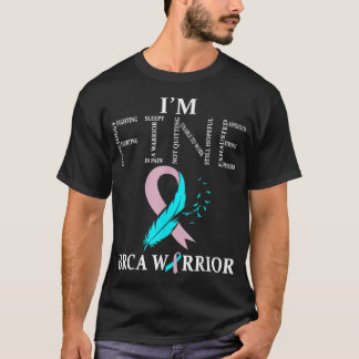 BRCA Warrior Im Bra bröstcancermedvetande T Shirt
