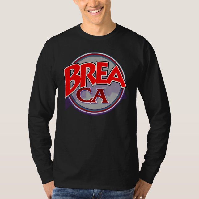 Brea CA caps skjortan T-shirt (Framsida)