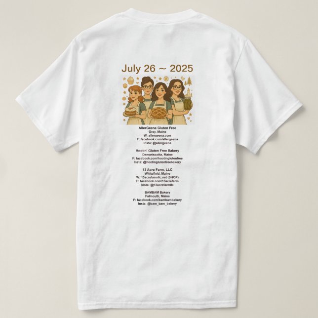 BREAD ARTISAN FAIR T-Shirt 4 bakers 2025 (Design baksida)