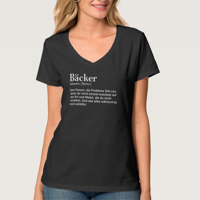 Bread Baker Bakery Sstickande Baking T Shirt (Framsida)