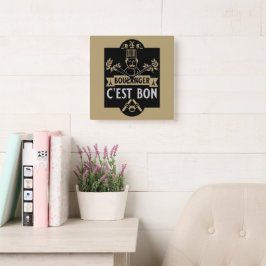 Bread Baker Fyrkantig Klocka