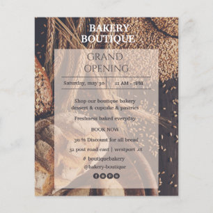 Bread Bakery Boutique Open Flyer