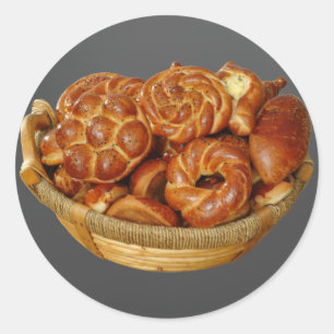 Bread Basket Runt Klistermärke