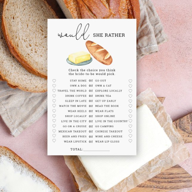 Bread & Butter vill hon hellre möhippa spel (Skapare uppladdad)