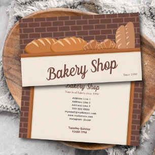 Bread & Croissant - Bakery Shop Visitkort