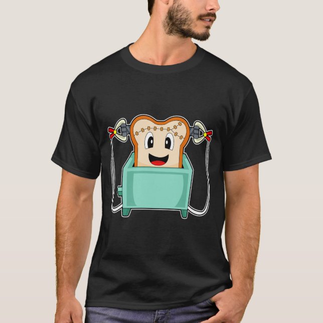 Bread Halloween Toaster T Shirt (Framsida)