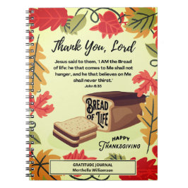 BREAD LIFE Thanksgiving Gatitude Journal Anteckningsbok