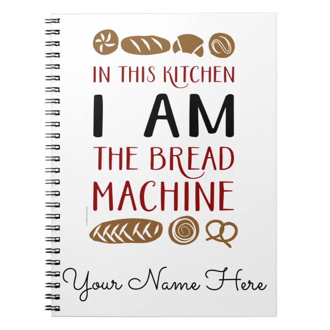 Bread Maskin Baking Anteckningsbok (Framsidan)