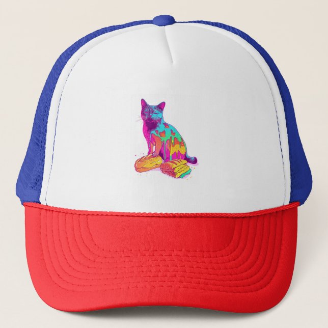 Bread Meowphosis - Glitchy Funny Cat Meme Keps (Framsida)