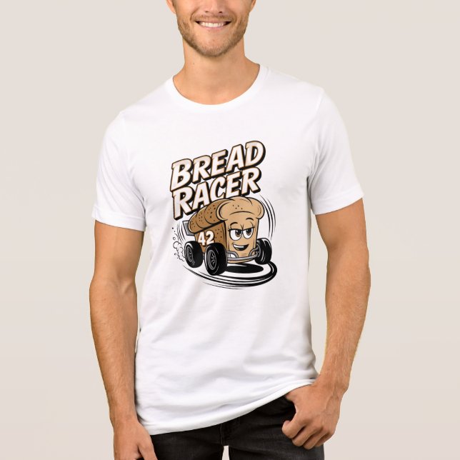 Bread Racer: Täck tävlingen! T Shirt (Framsida)