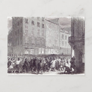 Bread Riot, i Rue du Faubourg St. Antoine Vykort