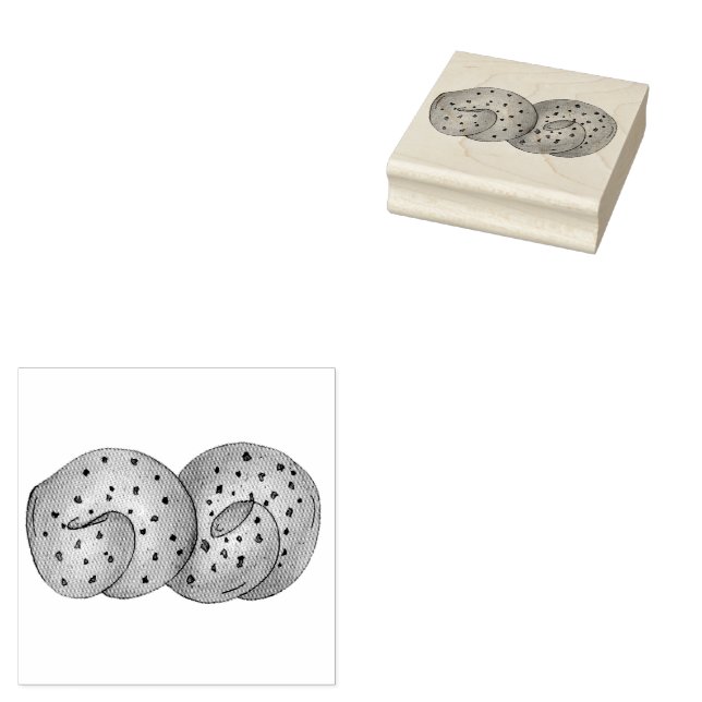 Bread Roll Italiana Food Restaurant Stämpel (Stämplad)