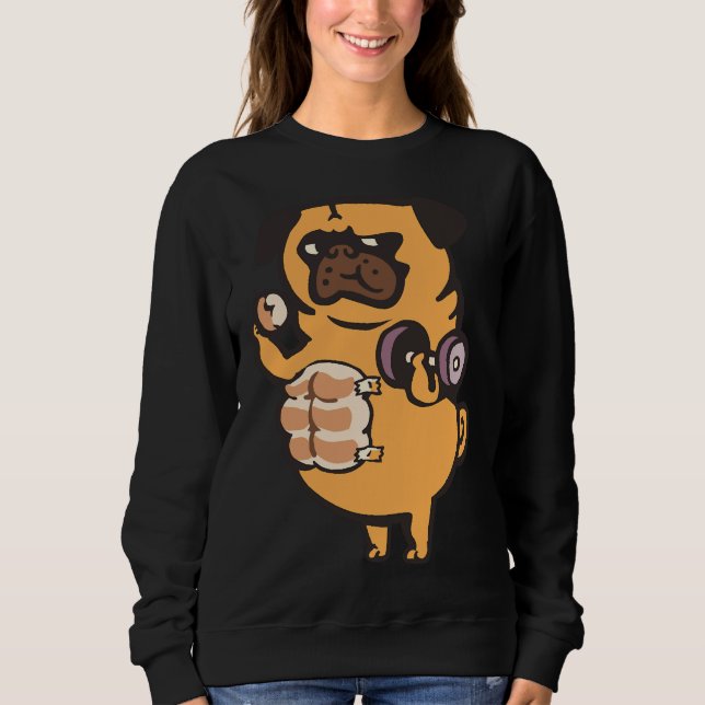 Bread Roll Pug Abs Classic T-Shirt 99 (Framsida)