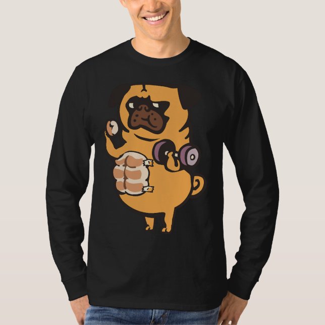 Bread Roll Pug Abs Classic T-Shirt 99 (Framsida)
