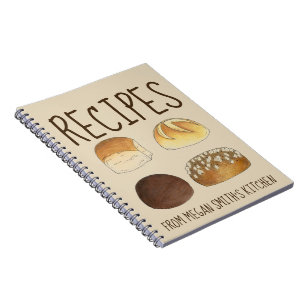 Bread Rolls Recipes Personlig Cooking Kitchen Anteckningsbok